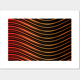 Stripes pattern - red Posters and Art